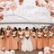 50 Pack Rose Gold Confetti Balloons - Rose Gold and White Balloons, Rose Gold Metallic Balloons for Birthday, Wedding, Engagement, Bachelor, and Bridal Shower Party Decorations